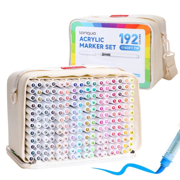 Direct Liquid Style Acrylic Marking Pen Set-192colors-1