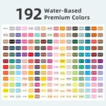 Direct Liquid Style Acrylic Marking Pen Set-192colors-1