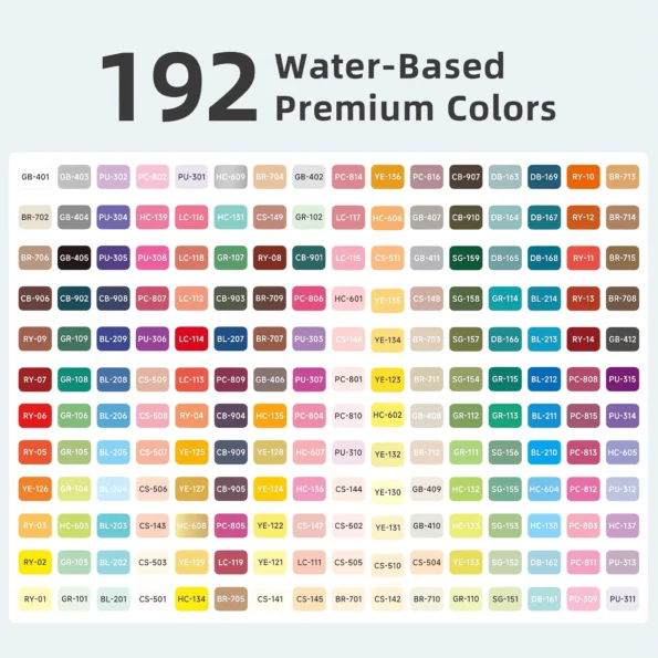 Direct Liquid Style Acrylic Marking Pen Set-192colors-8
