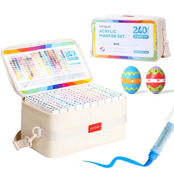 Direct Liquid Style Acrylic Marking Pen Set-240colors，1-1，10