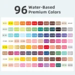 Direct Liquid Style Acrylic Marking Pen Set-96colors,1-2,9