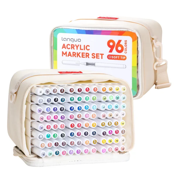 Direct Liquid Style Acrylic Marking Pen Set-96colors,1-2,9