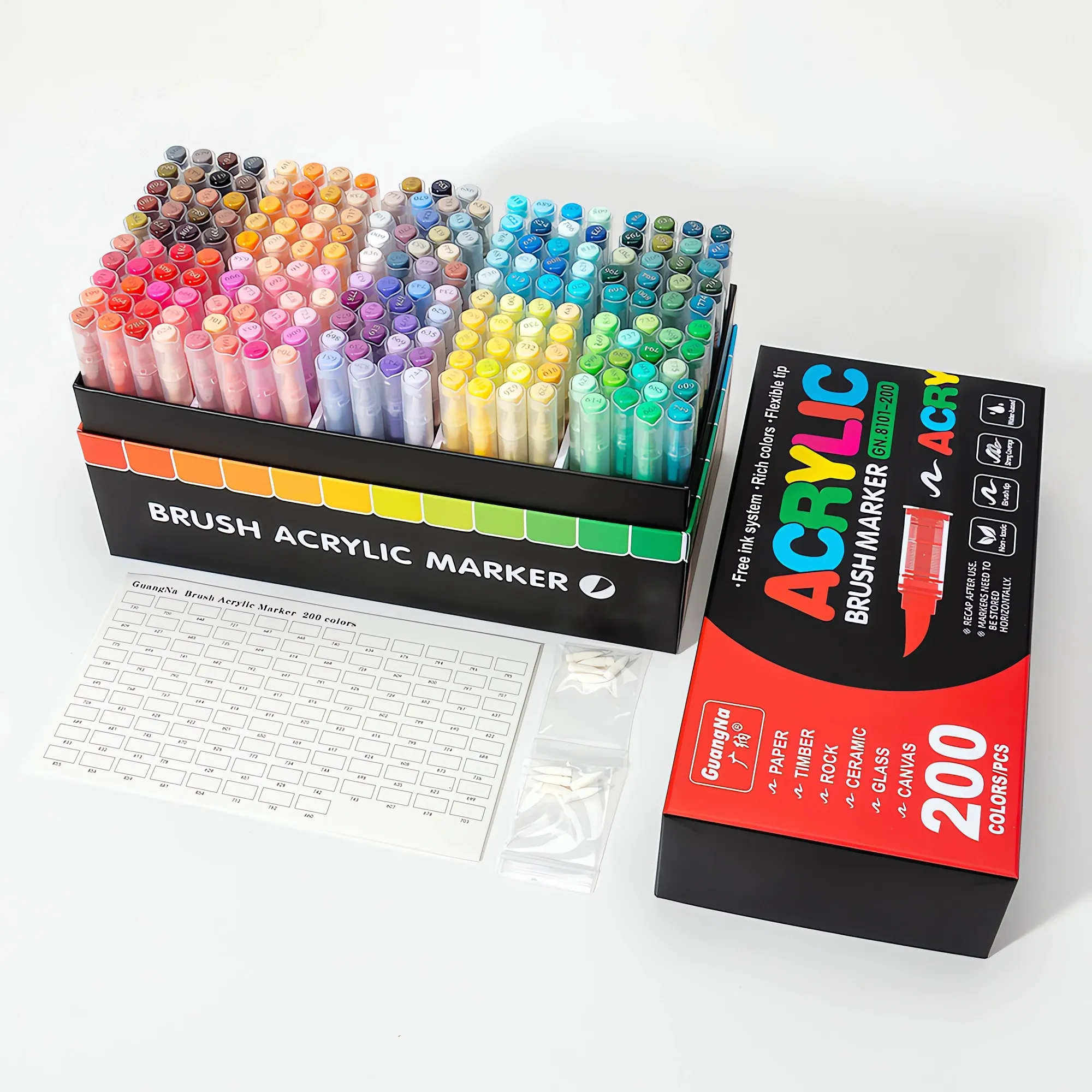 Direct liquid type propylene pen set-200colors-01