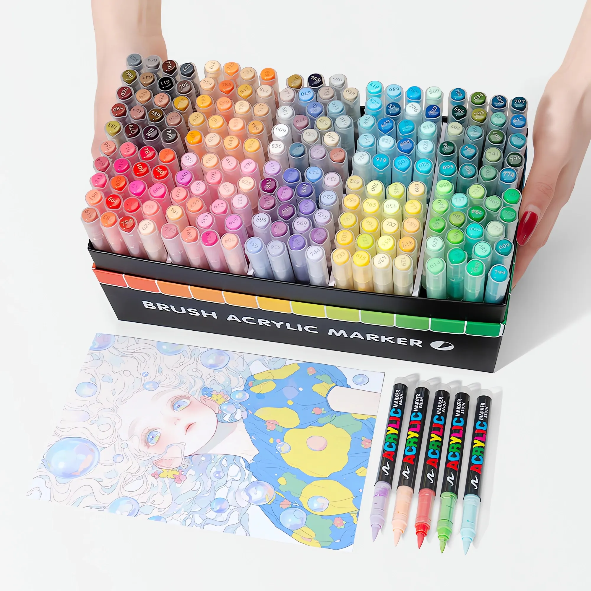 Direct liquid type propylene pen set-200colors-02