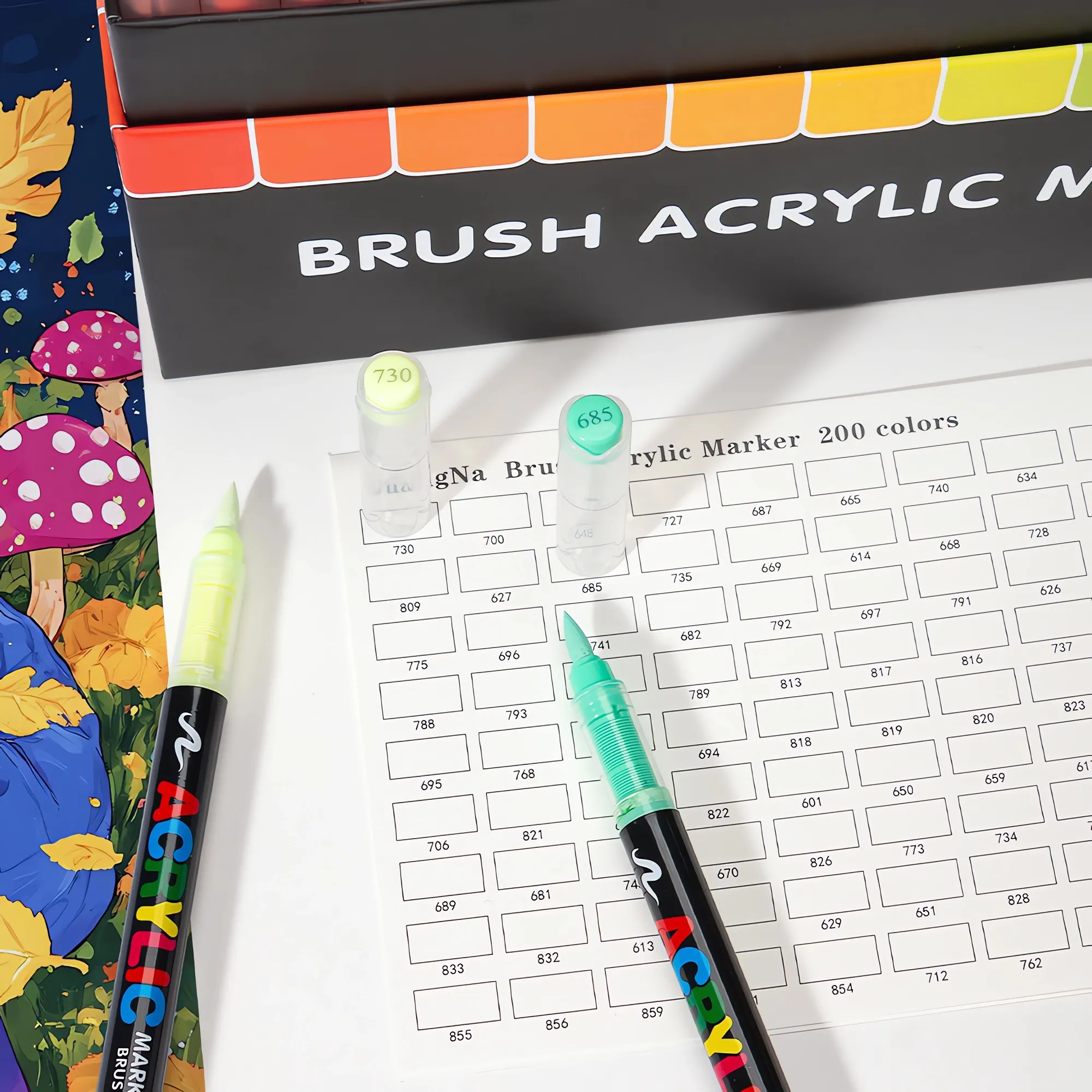 Direct liquid type propylene pen set-200colors-07