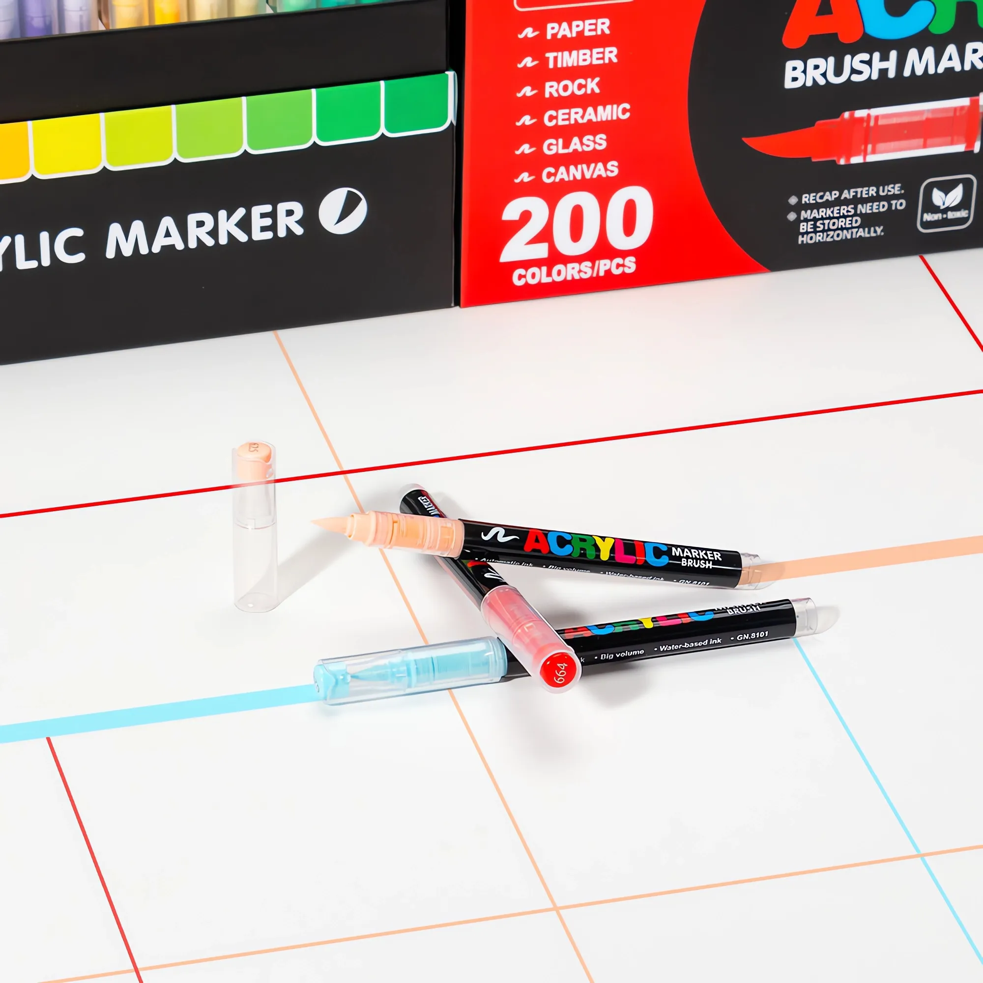 Direct liquid type propylene pen set-200colors-09