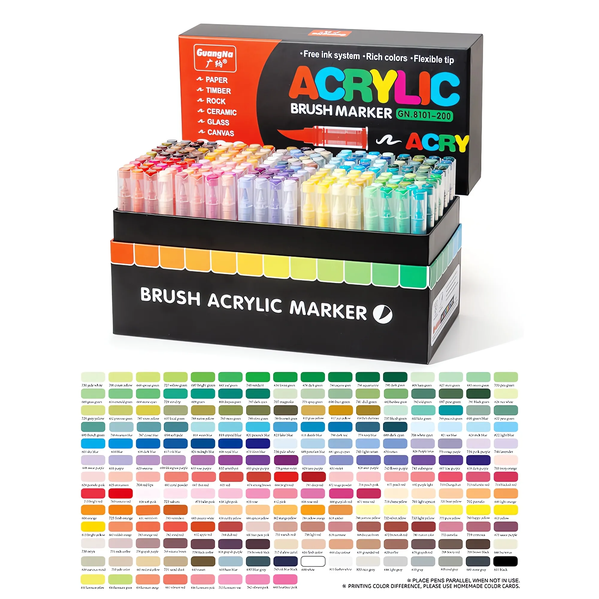 Direct liquid type propylene pen set-200colors-11