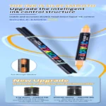 Double-headed direct-flow single-color acrylic pen set-01