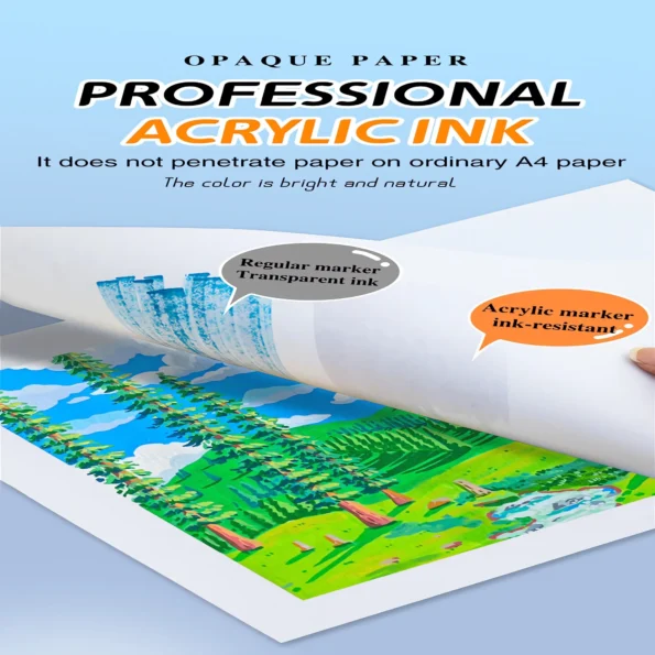 Double-headed direct-flow single-color acrylic pen set-17