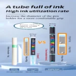 Double-headed direct-flow single-color acrylic pen set-01