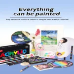 Double-headed direct-flow single-color acrylic pen set-01