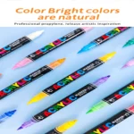 Double-headed direct-flow single-color acrylic pen set-01