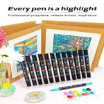 Double-headed direct-flow single-color acrylic pen set-01