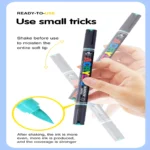 Double-headed direct-flow single-color acrylic pen set-01