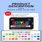 Double-headed direct-flow single-color acrylic pen set-01