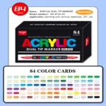 Double-headed direct-flow single-color acrylic pen set-01