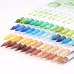 Double-headed direct-flow two-color acrylic pen, 11 color series-01