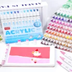 Double-headed direct-flow two-color acrylic pen, 11 color series-01