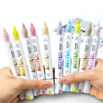Double-headed direct-flow two-color acrylic pen, 11 color series-01