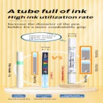 Double-headed direct-flow two-color acrylic pen set-17