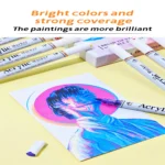 Double-headed direct-flow two-color acrylic pen set-17