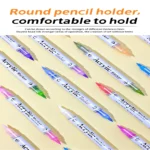 Double-headed direct-flow two-color acrylic pen set-17