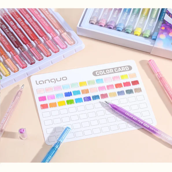 Glitter Effect Drawing Pens Set-06