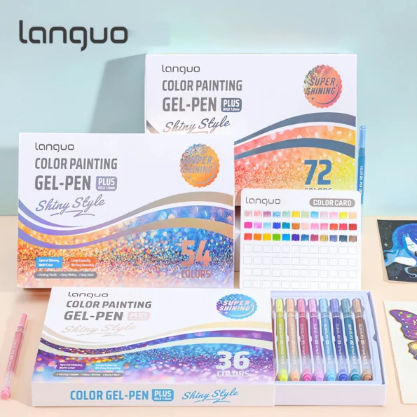 Glitter Effect Drawing Pens Set-18