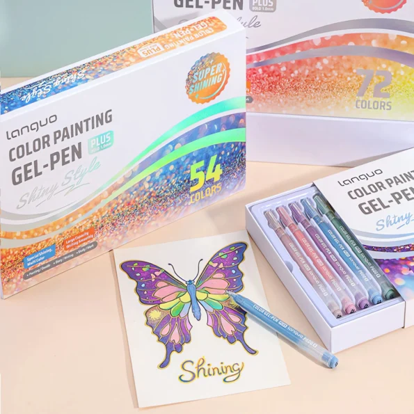 Glitter Effect Drawing Pens Set-20
