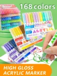 Hard headed straight liquid acrylic marker pen-02