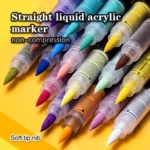 Direct liquid type propylene pen set-12pcs-silver-18