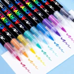 Direct liquid type propylene pen set-12pcs-silver-18