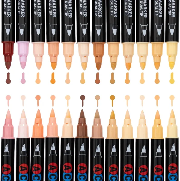 Skin tone acrylic marker pen-06